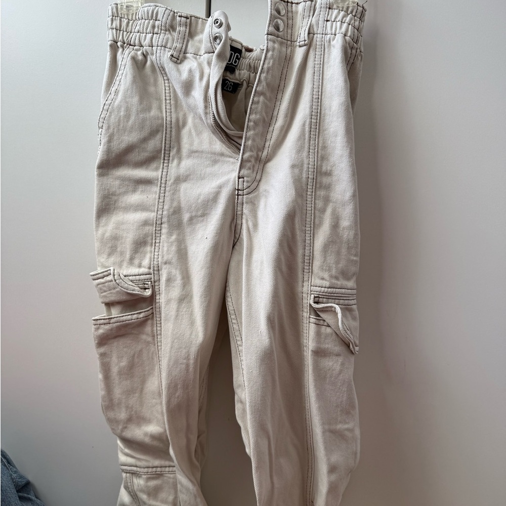BDG Women's Cream Cargo Pants